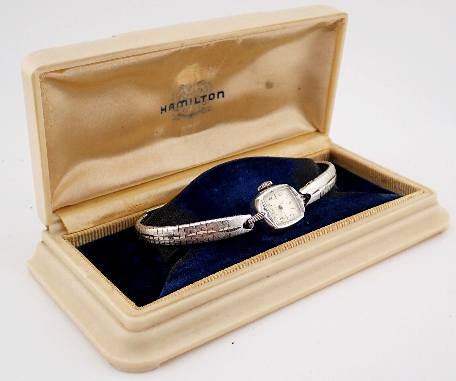 HAMILTON, 50’s Clean 10L Gold Filled w/BOX, Manual Wind LADIES WATCH R27-18