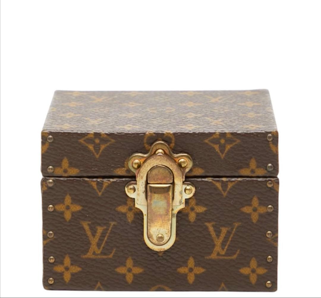 Louis Vuitton Monogram Ecrin Declaration Jewelry Case M21010 Brown LV Auth Japan