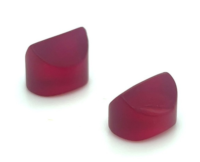 Red Flame Fusion Lab Created Lapidary Rubies 25cts