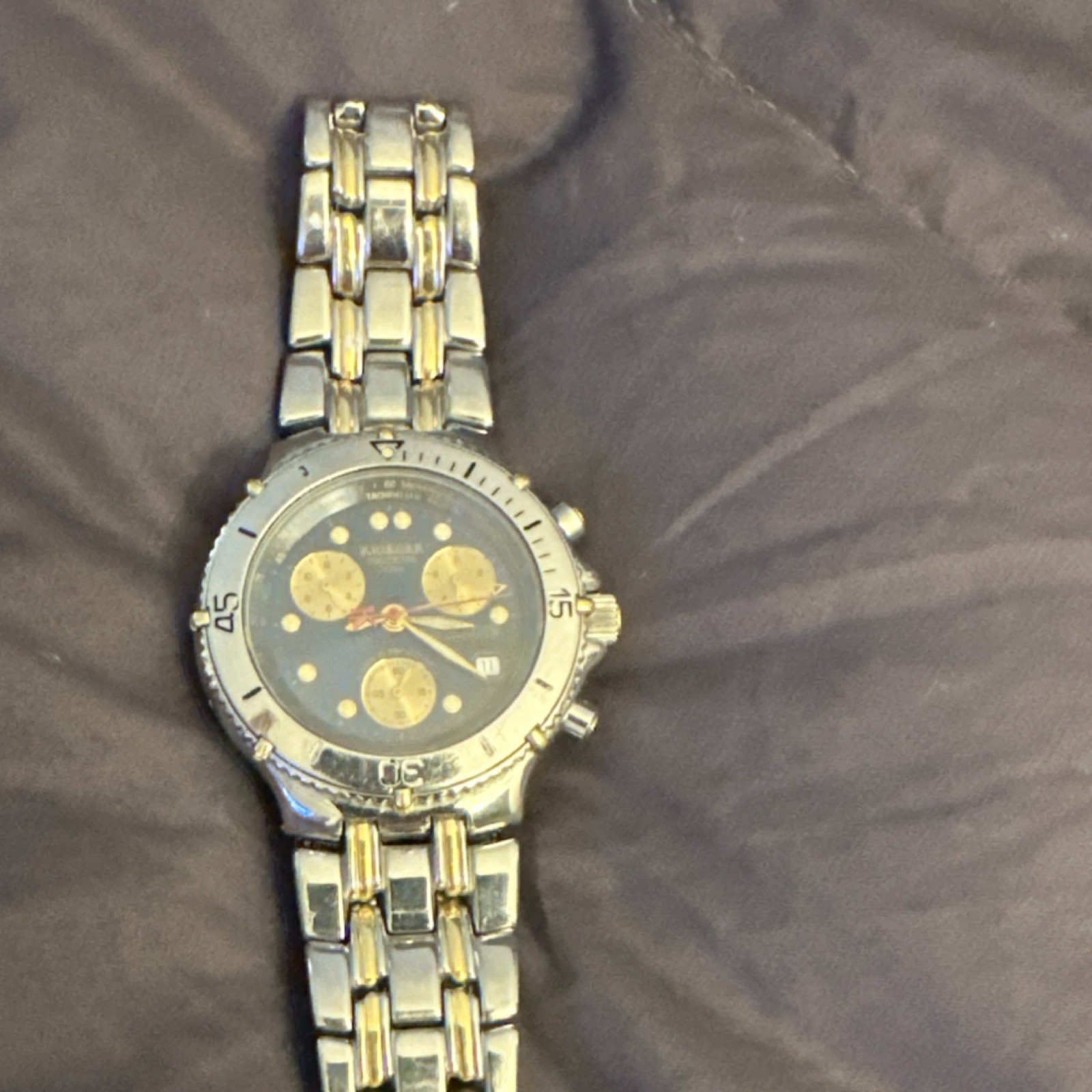 Krieger Swiss Chronometer Men’s Chronograph Stainless Steel 20 ATM Wristwatch
