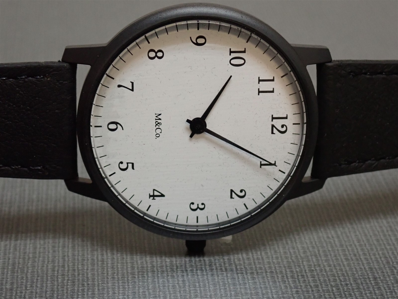 NEW Projects Watches PJT-7401-40 Bodoni 40mm M&Co Black Leather Band Watch
