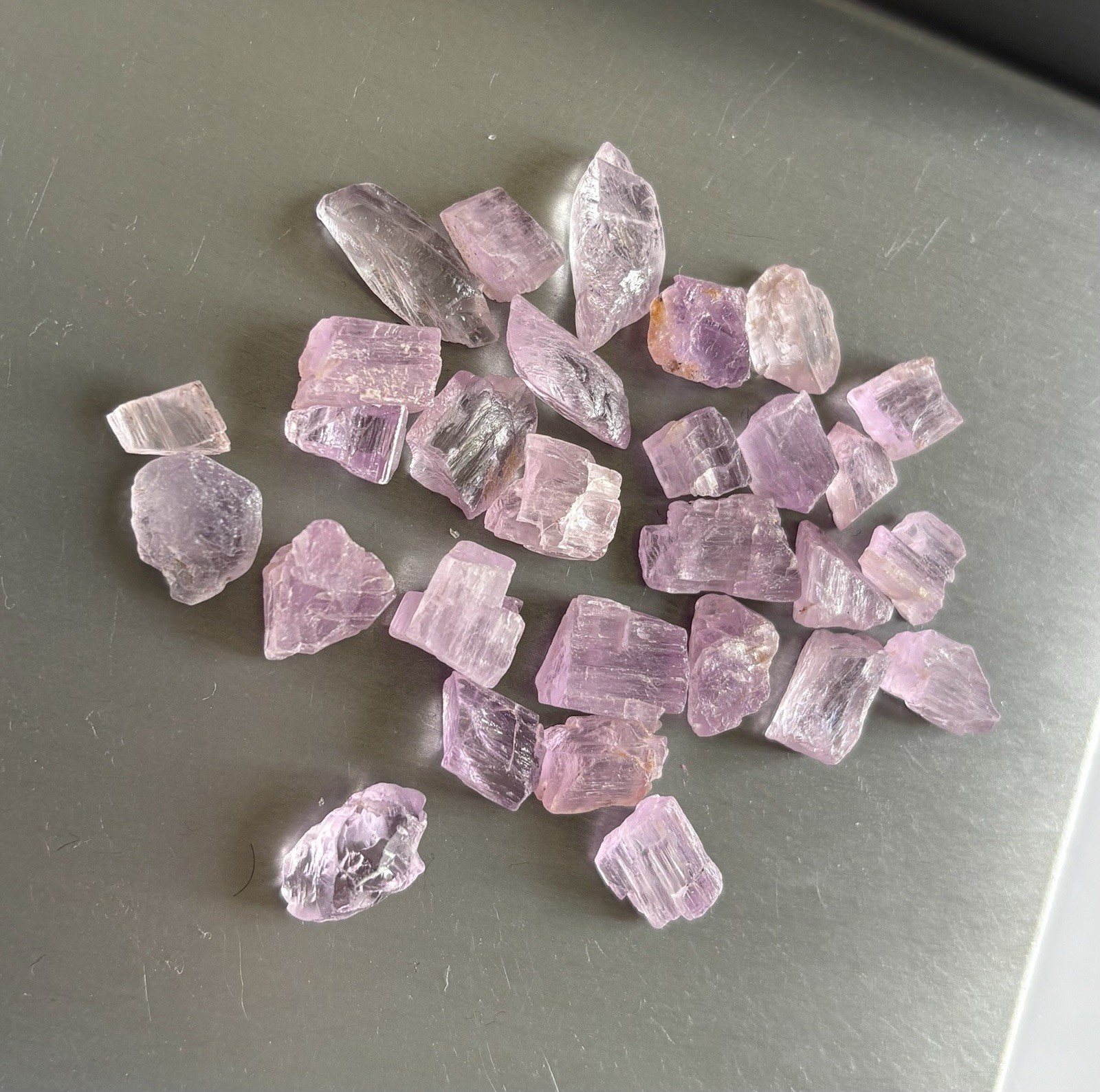 Nice Lot 149 Cts Natural Purple Colour Kunzite Rough From Nigeria