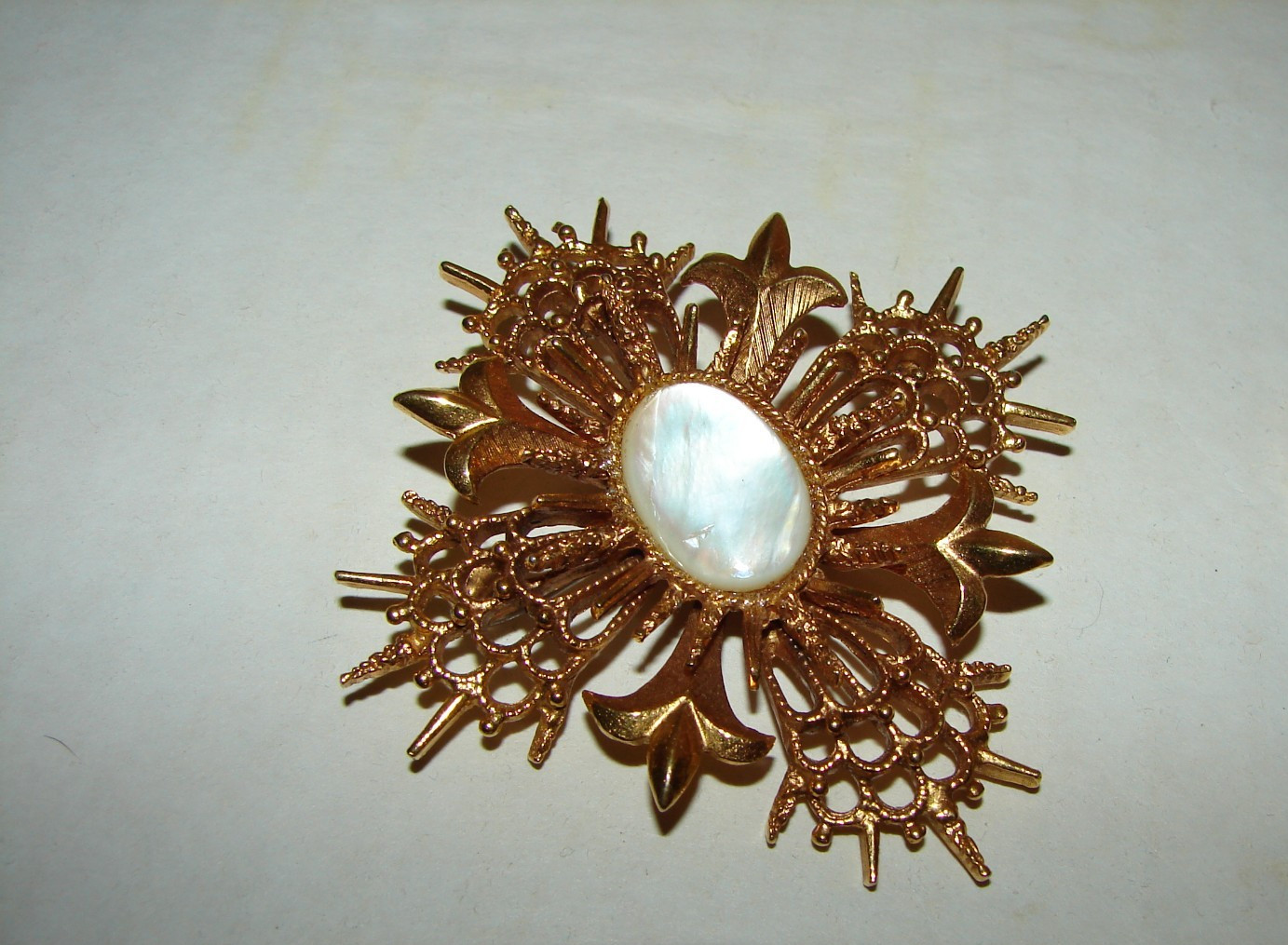 Vintage Lot 7 Brooches One Designer Signed Sarah Cov. Rhinestones and Faux Pearl