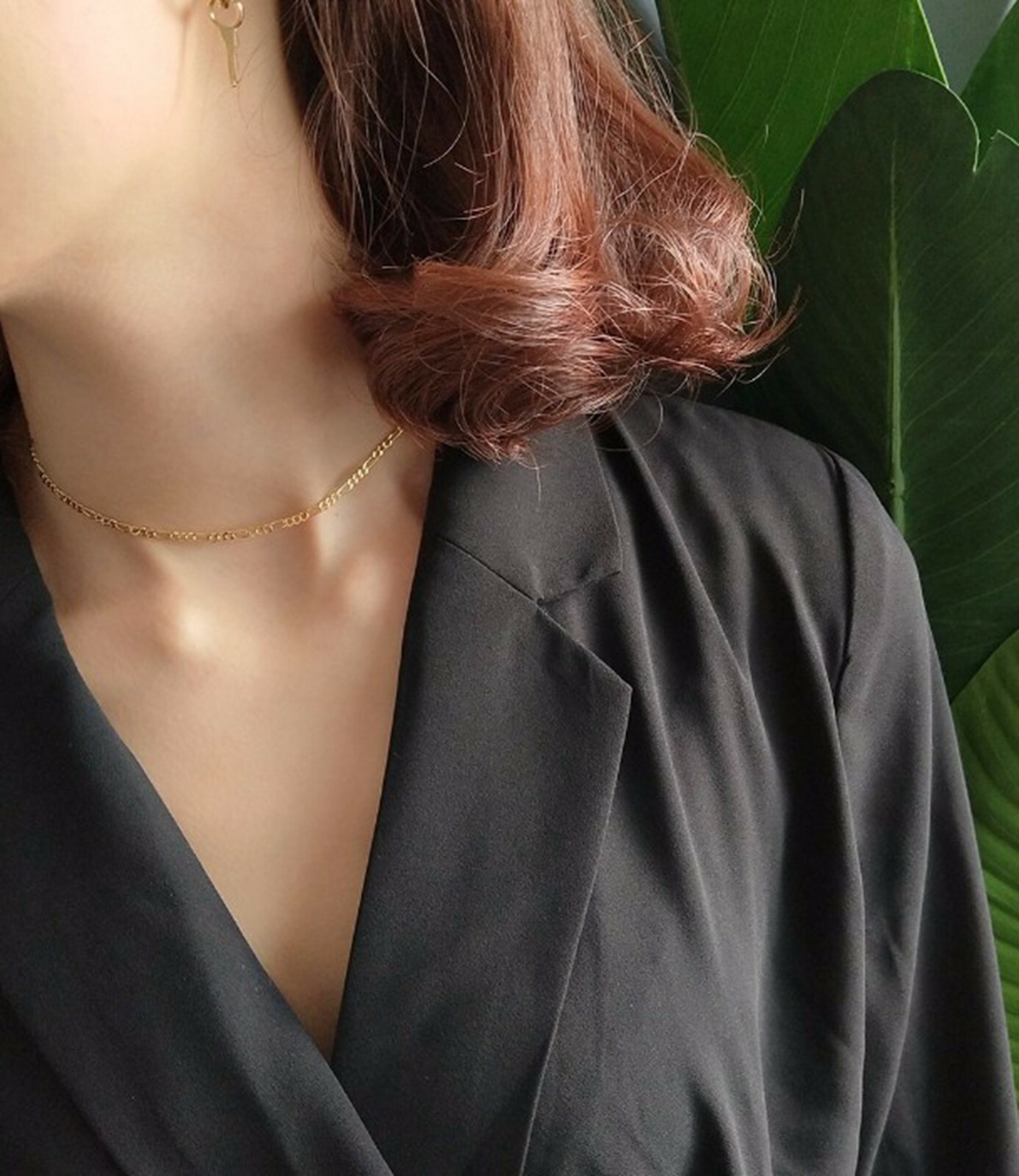 Women / Girl 925 Sterling Silver Gold Flat Figaro Link Chain Necklace 12 -14.2″