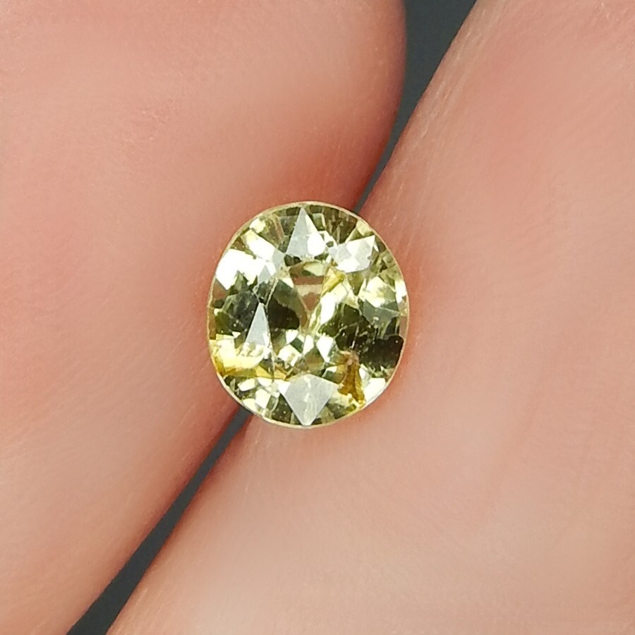 Fiery Unheated Yellow Zircon Natural Earth Mined Faceted Oval 4.5×3.5mm Burma