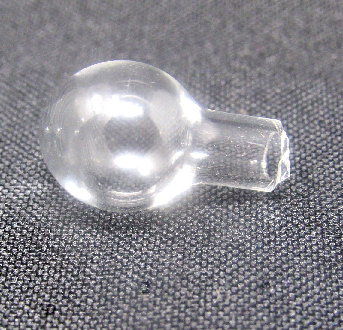 Bulb Ball Flask Clear Glass Vial 1in Bottle Charm Cremation Ashes Pendant Rice