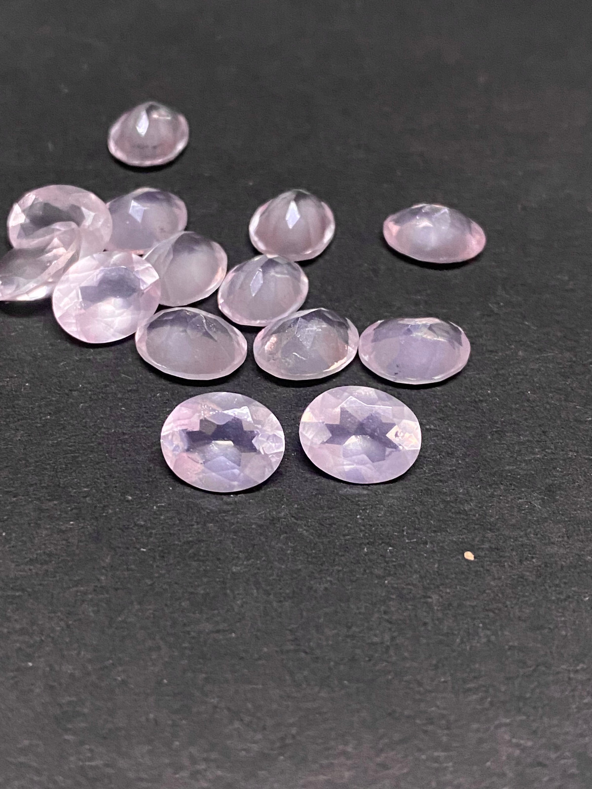 Rose Quartz Faceted Oval Cut Loose Gemstone 8×6 mm to 16×12 mm Natural DG