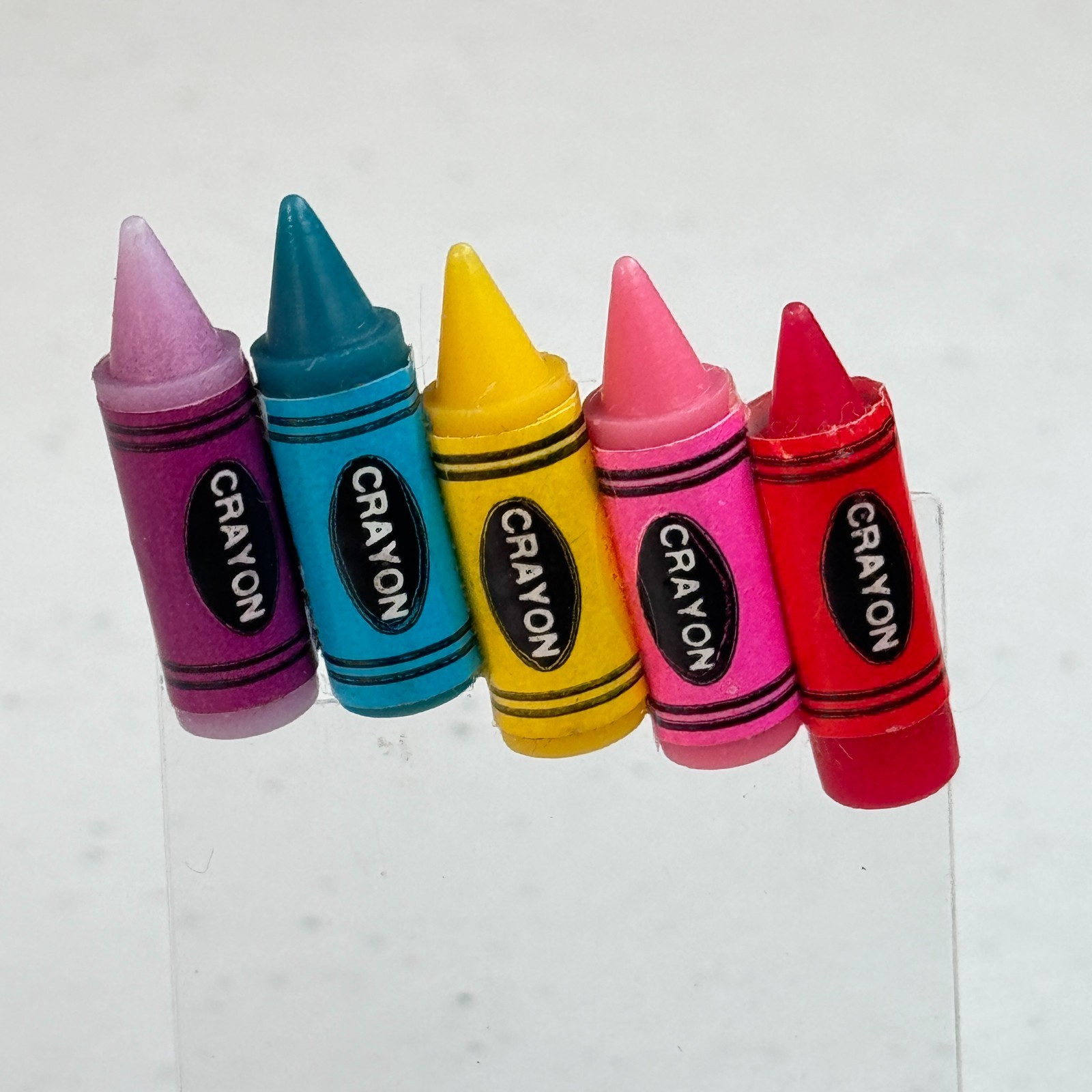 Vintage Brooch Colorful Crayon Teacher School Art Novelty Pin Retro y2k 90s 80s