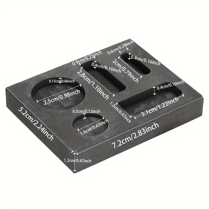 Gold Silver Graphite Ingot Mold Crucible For Melting Casting Refining