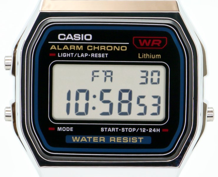 Casio A159WA-N1JH Digital Watch Stainless Steel Vintage Alarm JDM NEW JAPAN