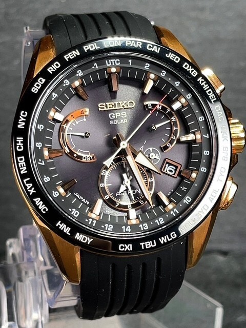 [N MINT] SEIKO Astron SBXB055/8X53-0AC0-2 Solar Powered Radio Men’s Watch