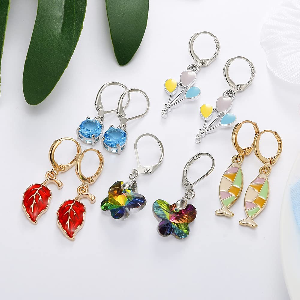 Azurt LCX 20 Pairs Random Mixed Resin Acrylic & Metal 20pcs