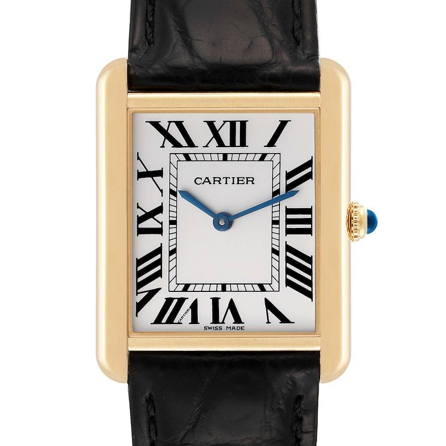 Cartier Tank Solo 35x27mm W1018855 18K Yellow Gold Women’s Watch