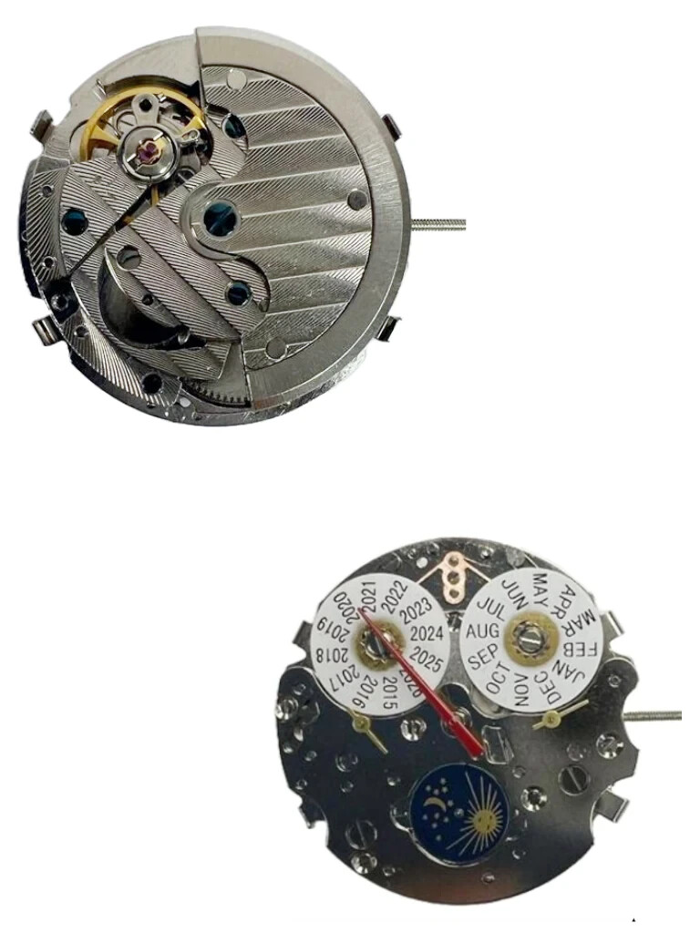 Chinese Watch Movement Automatic Mechanical TY2872 3Hands, 3 EYES, Sun & Moon
