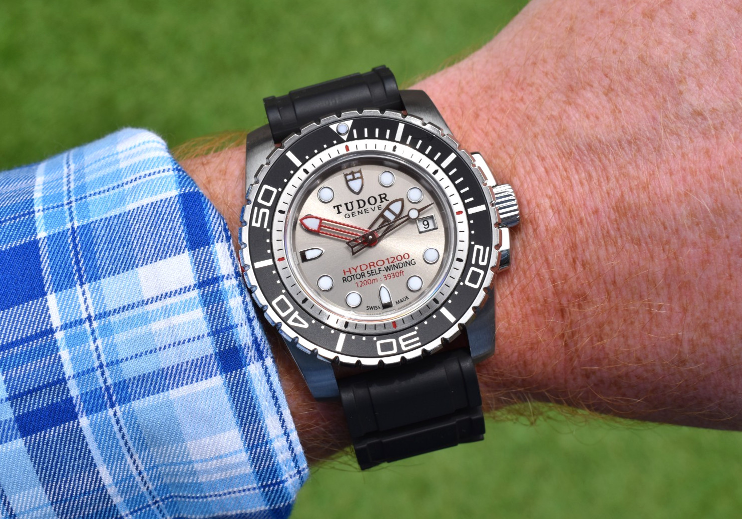 Tudor Hydronaut 1200 45.5mm Stainless Steel Silver Dial Ref. 25000 Watch