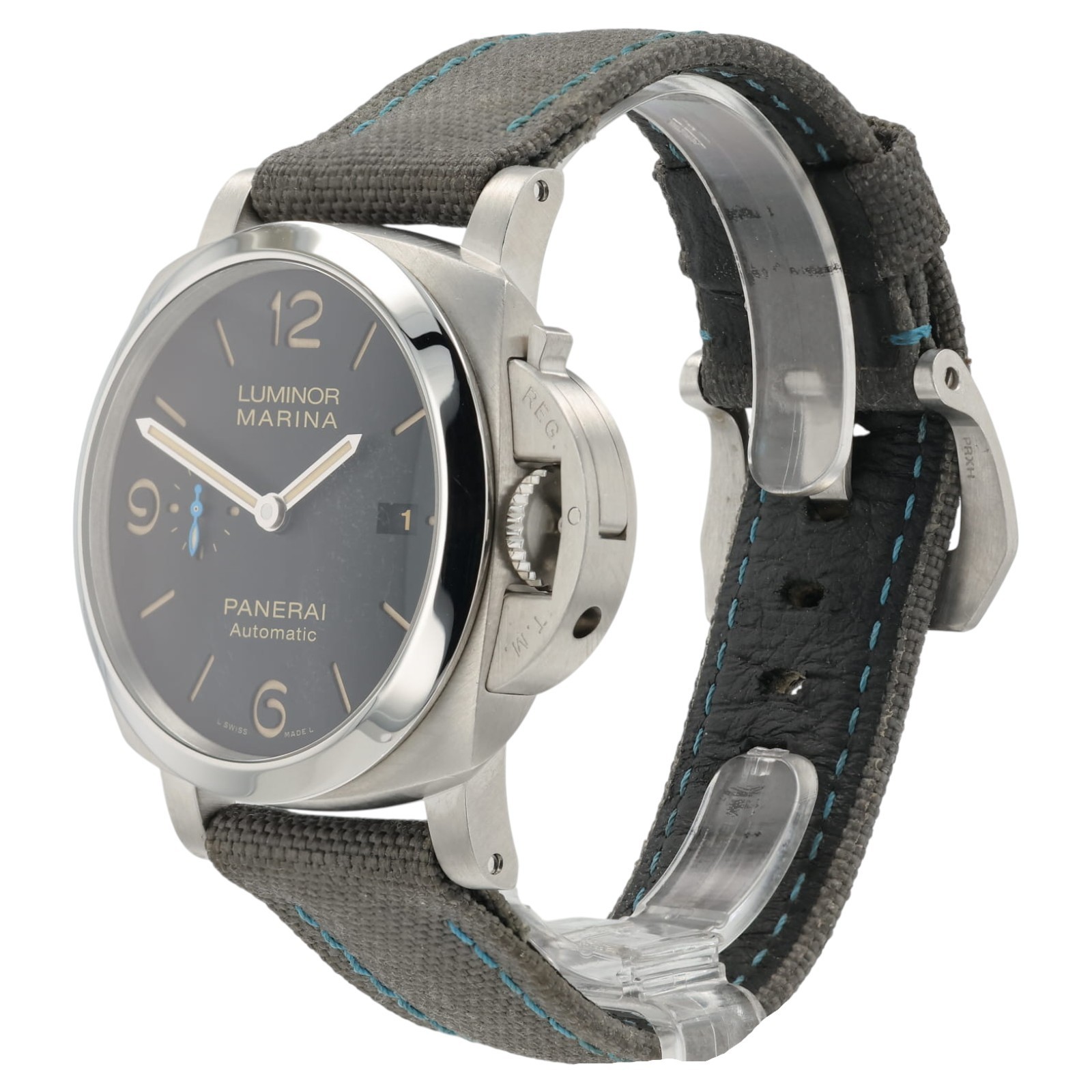 Panerai Luminor Marina 1950 Black Dial Steel 44mm Automatic Mens Watch PAM0132