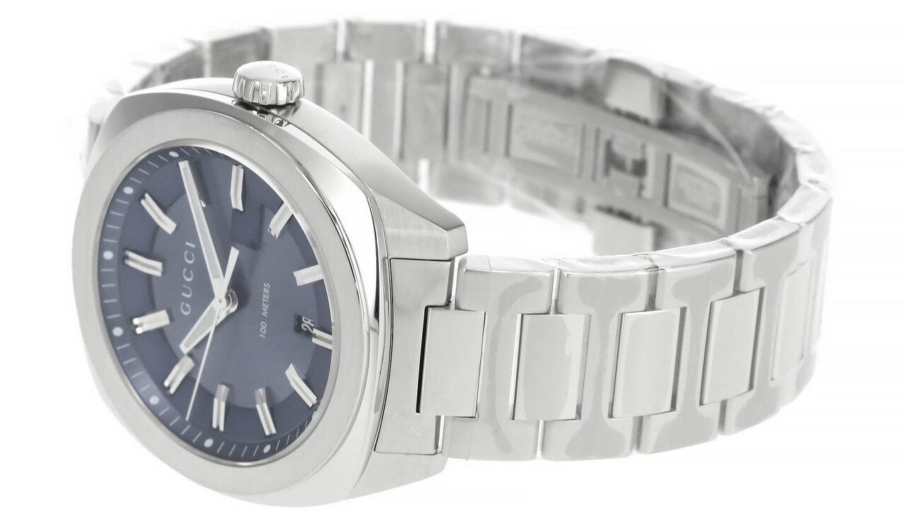 GUCCI GG2570 41MM Quartz Stainless Steel Blue Dial Men’s Watch YA142303