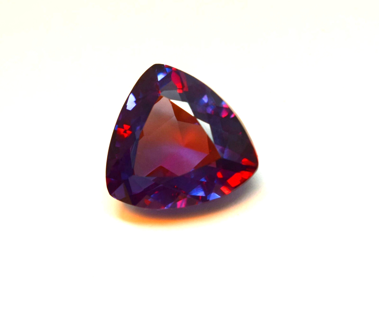 20-22 CT Ring Alexandrite Genuine Russian Color Change Trillion Cut Gemstone