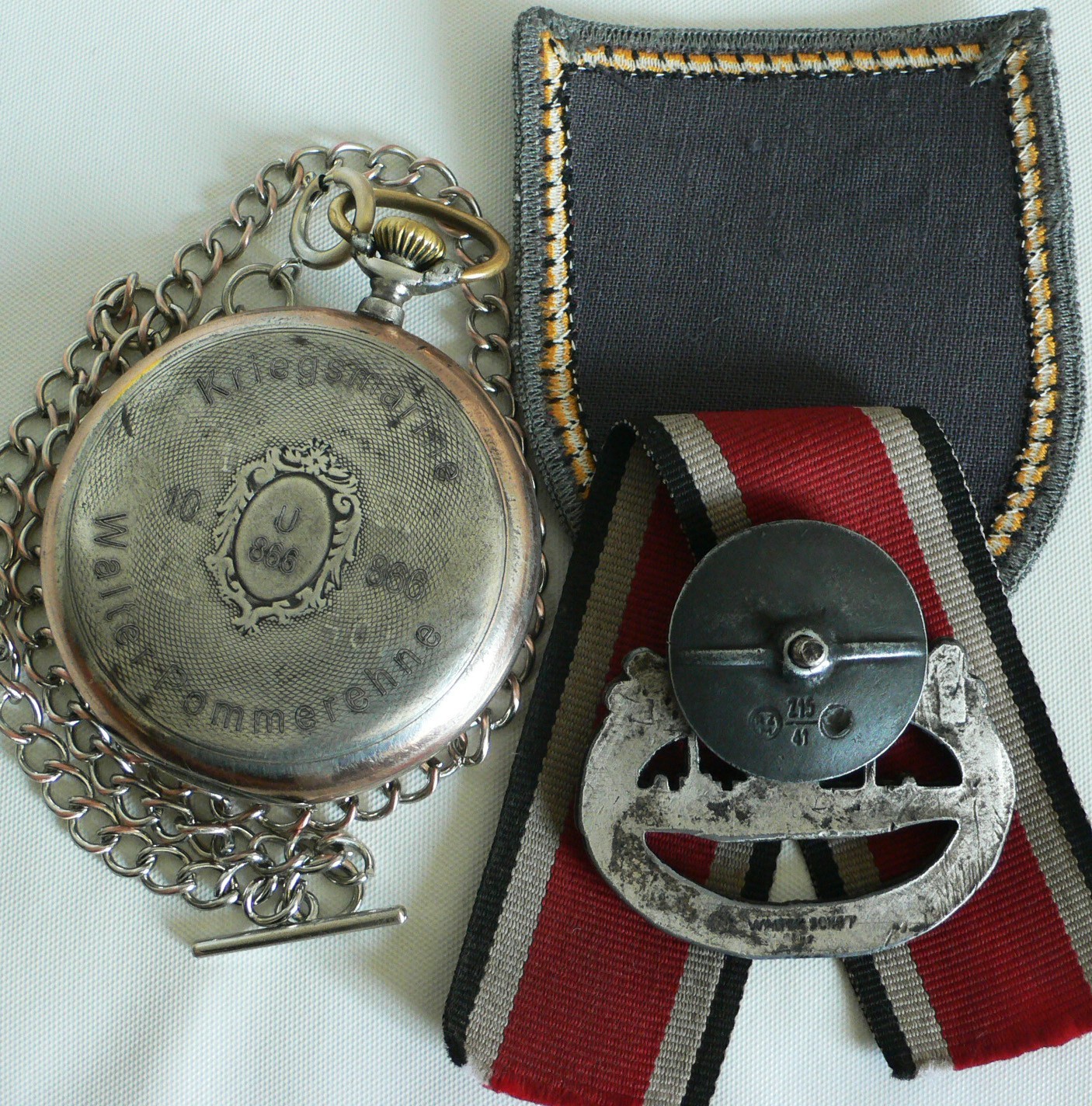 WATCH GERMAN WW2 U-Boat U-866 10.FL Kriegsmarine Navy Chopard L.U.C Pocket Watch