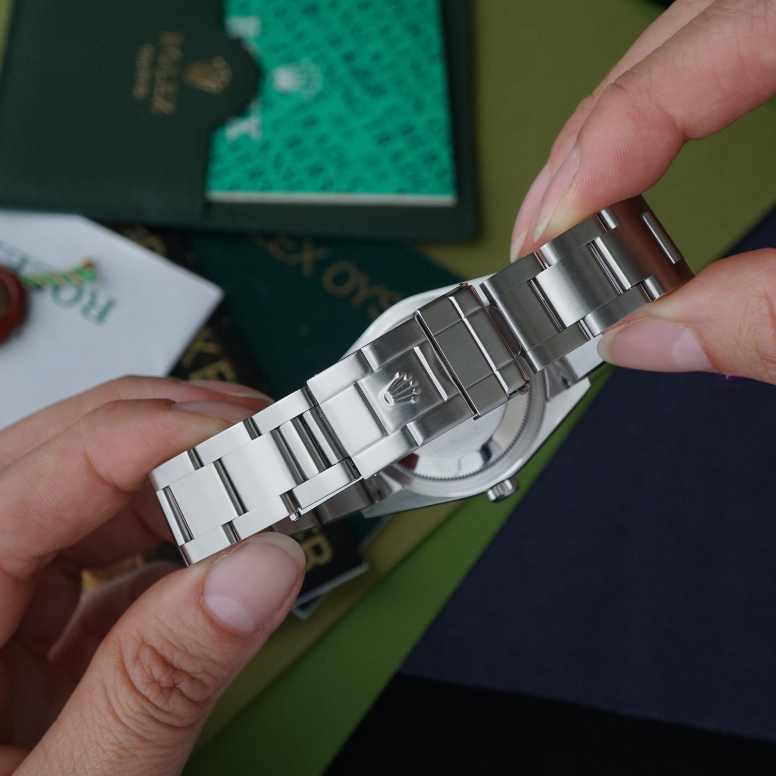 Rolex Explorer I 2003 Papers Ref. 114270 Stainless Steel Box Books Tags Complete