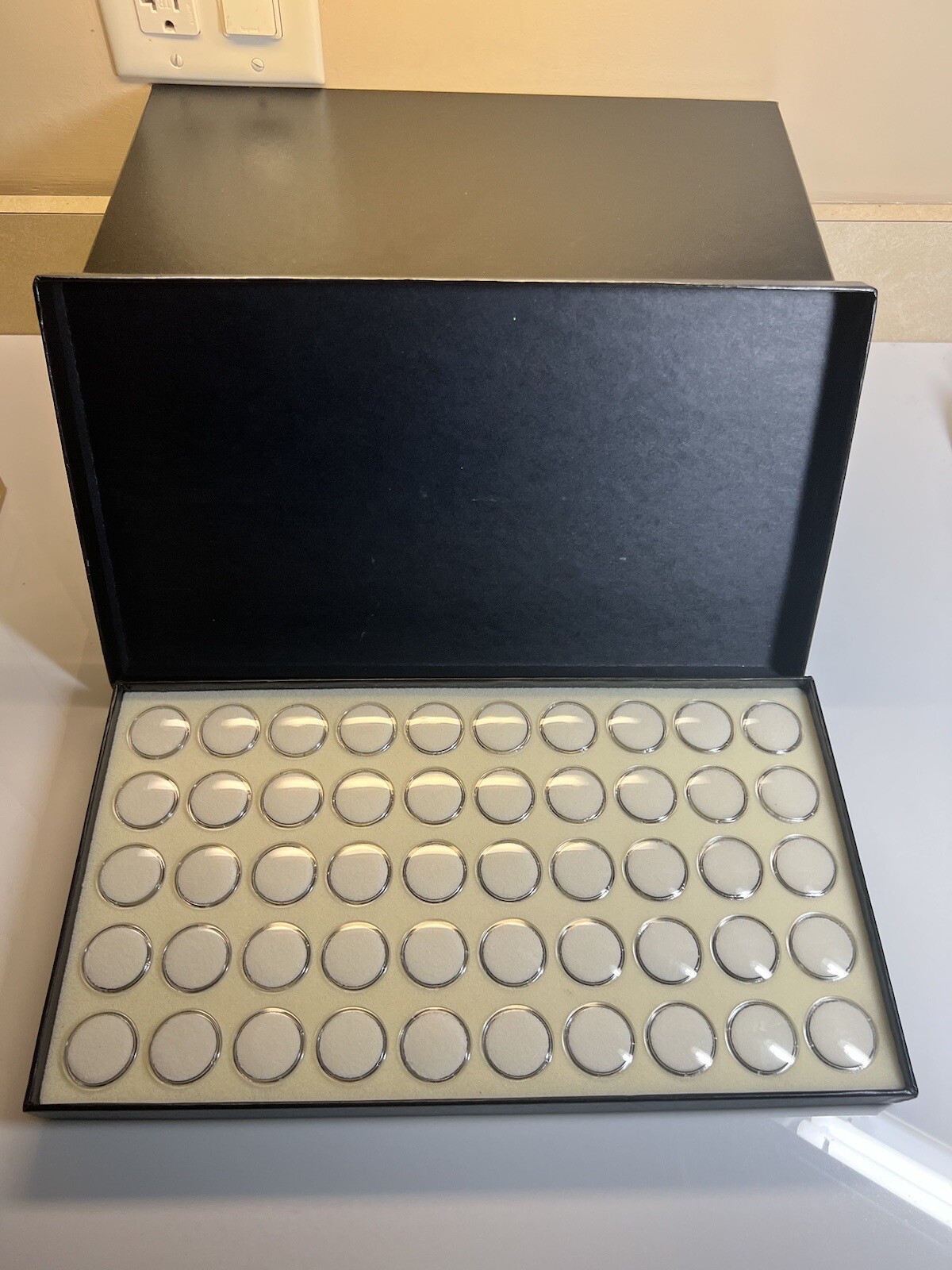 50 Container Foam Gem Stackable Tray Gemstones Watch Parts Jewelry Findings JTV