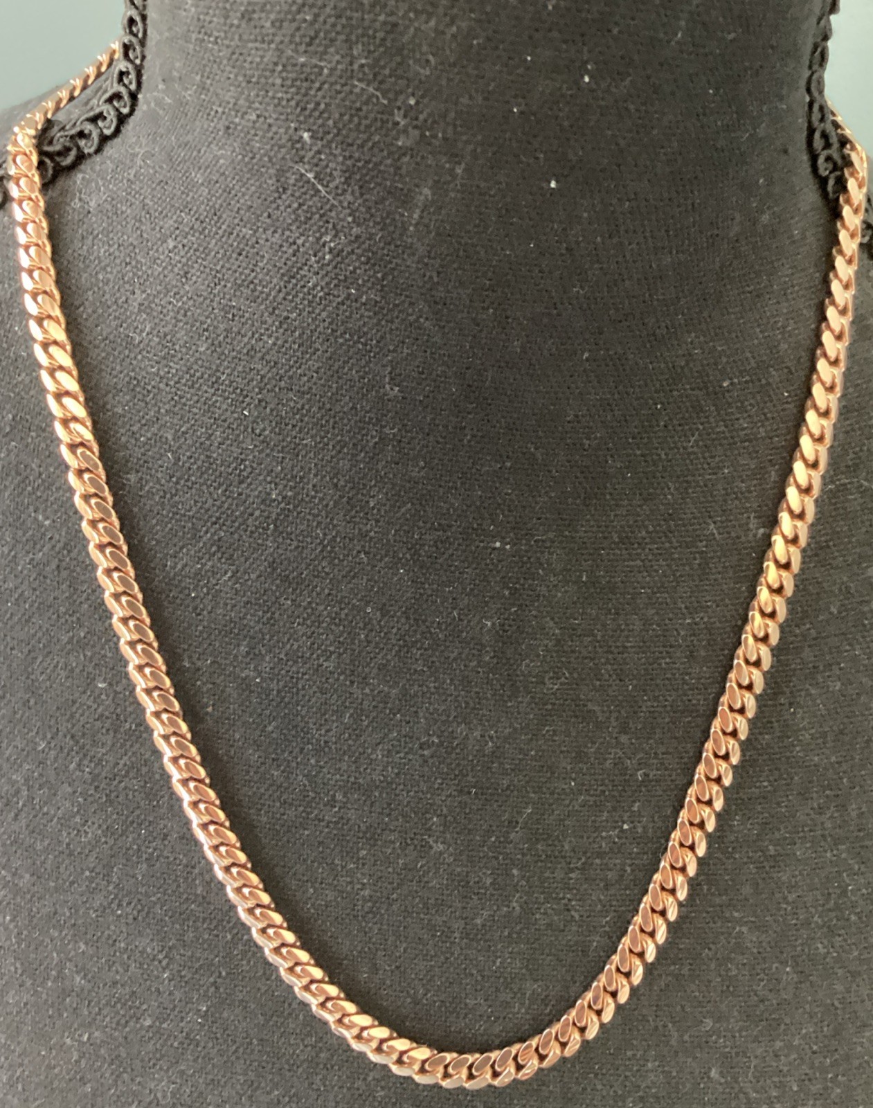 Beautiful 22” 14k Rose Gold Chain 62 Grams RCI Royal Chain Inc. Cuban Miami 5mm
