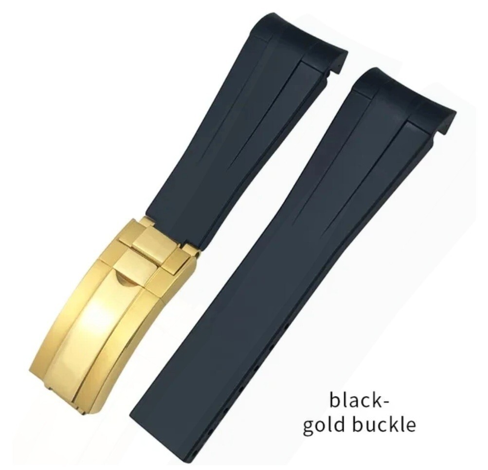 Rubber Watch Strap Band For ROLEX DATEJUST DAYTONA SUBMARINER GMT OYSTERFLEX