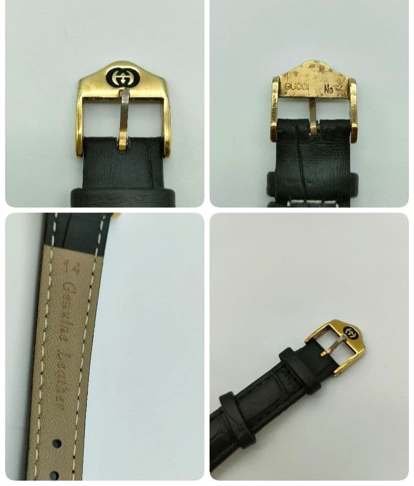 GUCCI Gucci 4100L Quartz Gold Dial Square Working