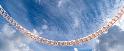 Solid Copper Chain CN009G – 1/8 of an inch wide. Available in 18 to 30 inches.