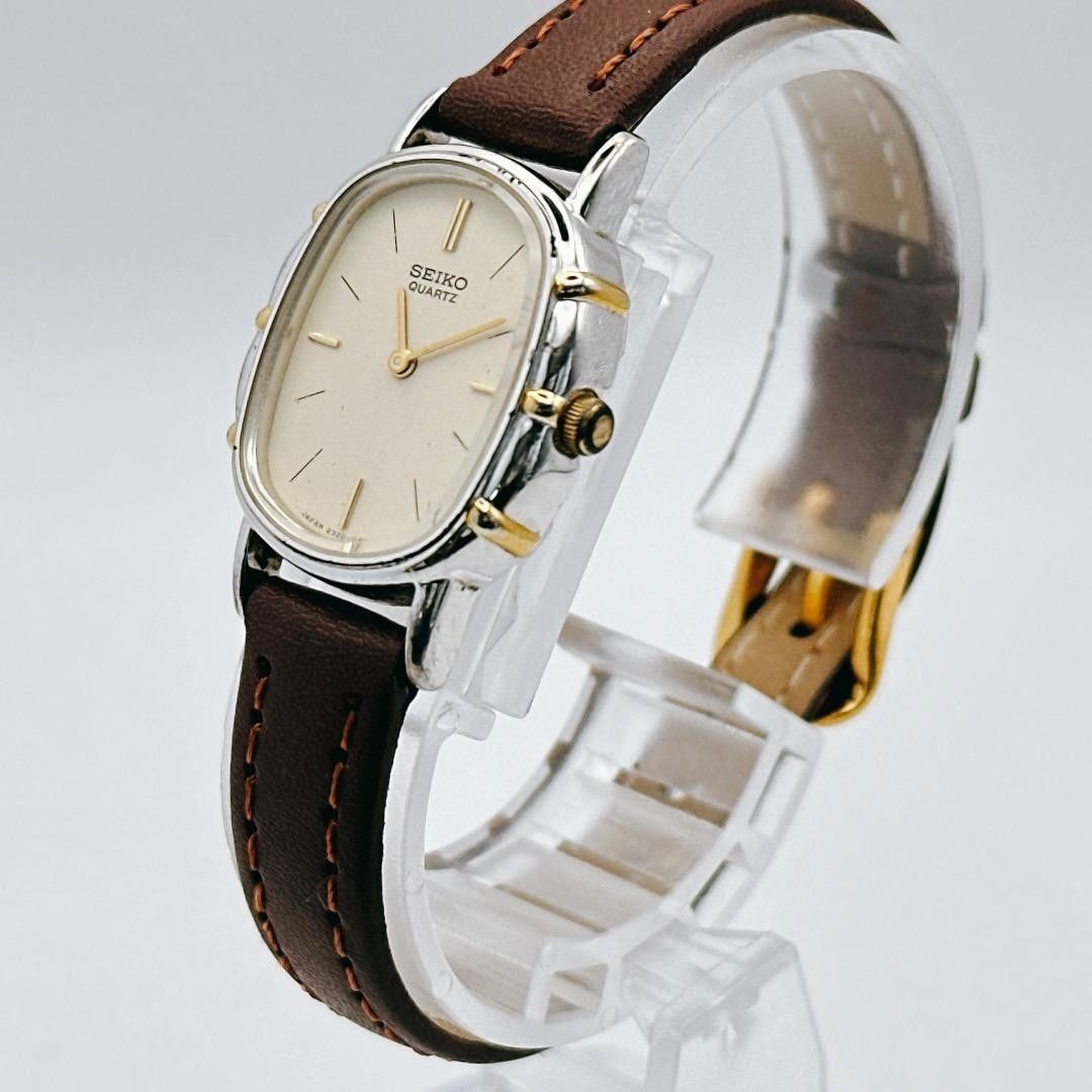 Working Battery Belt replacement SEIKO Soci ladies wristwatch oval