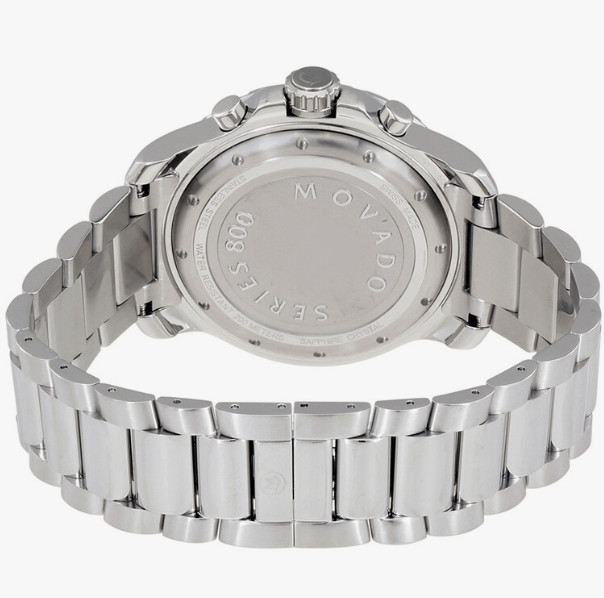 Movado Series 800 Blue Chronograph Dial 42 mm Performance Steel Watch 2600141