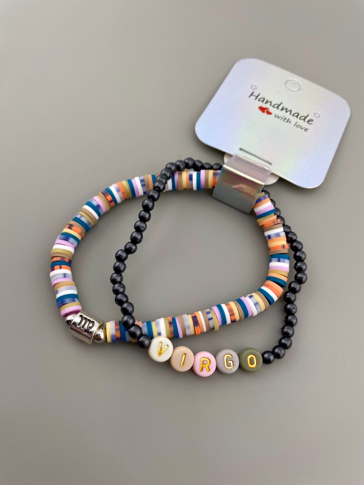 Virgo Zodiac Bracelet NWT Zodiac Horoscope Charm Bracelet with Heishi Beads