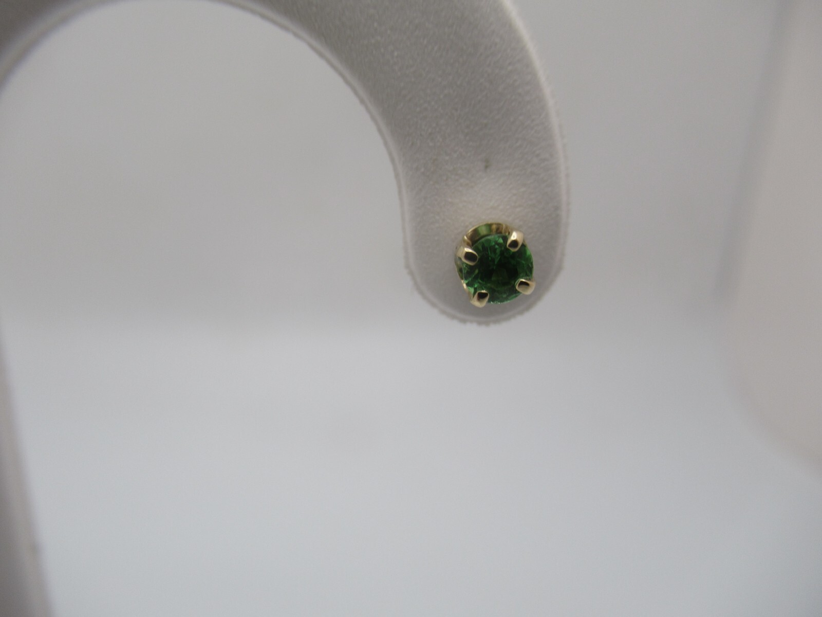 14Kt. Yellow Gold 3.5MM Tsavorite Earrings