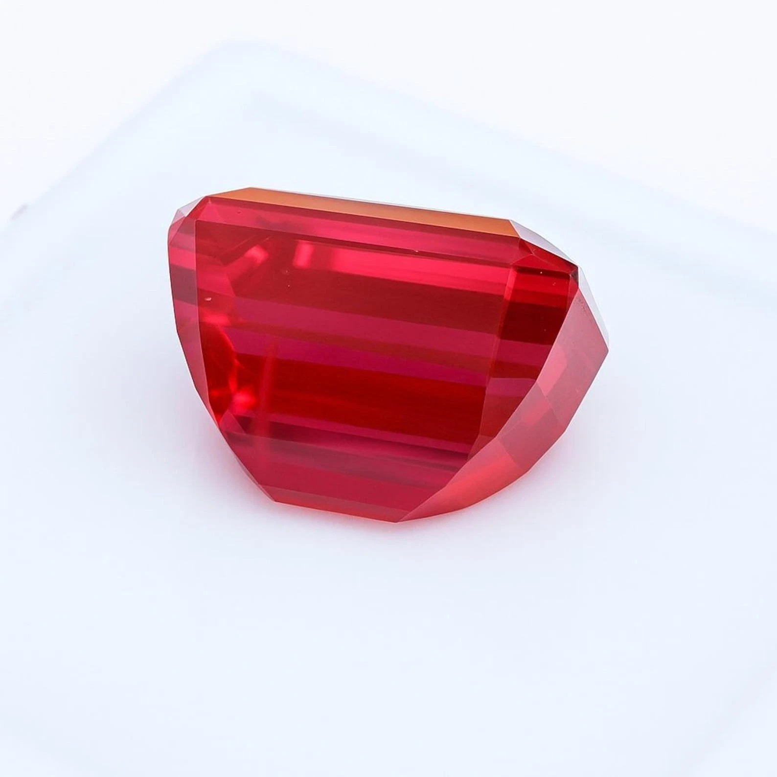 Natural Flawless Burmese Emerald Cut 10.20 Ct Red Ruby Certified Loose Gemstone