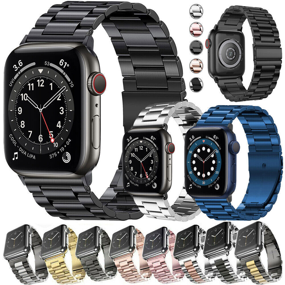 Metal Watch Band Strap With Soft Case For Apple Watch Series 9 8 7 6 5 4 3 SE 49