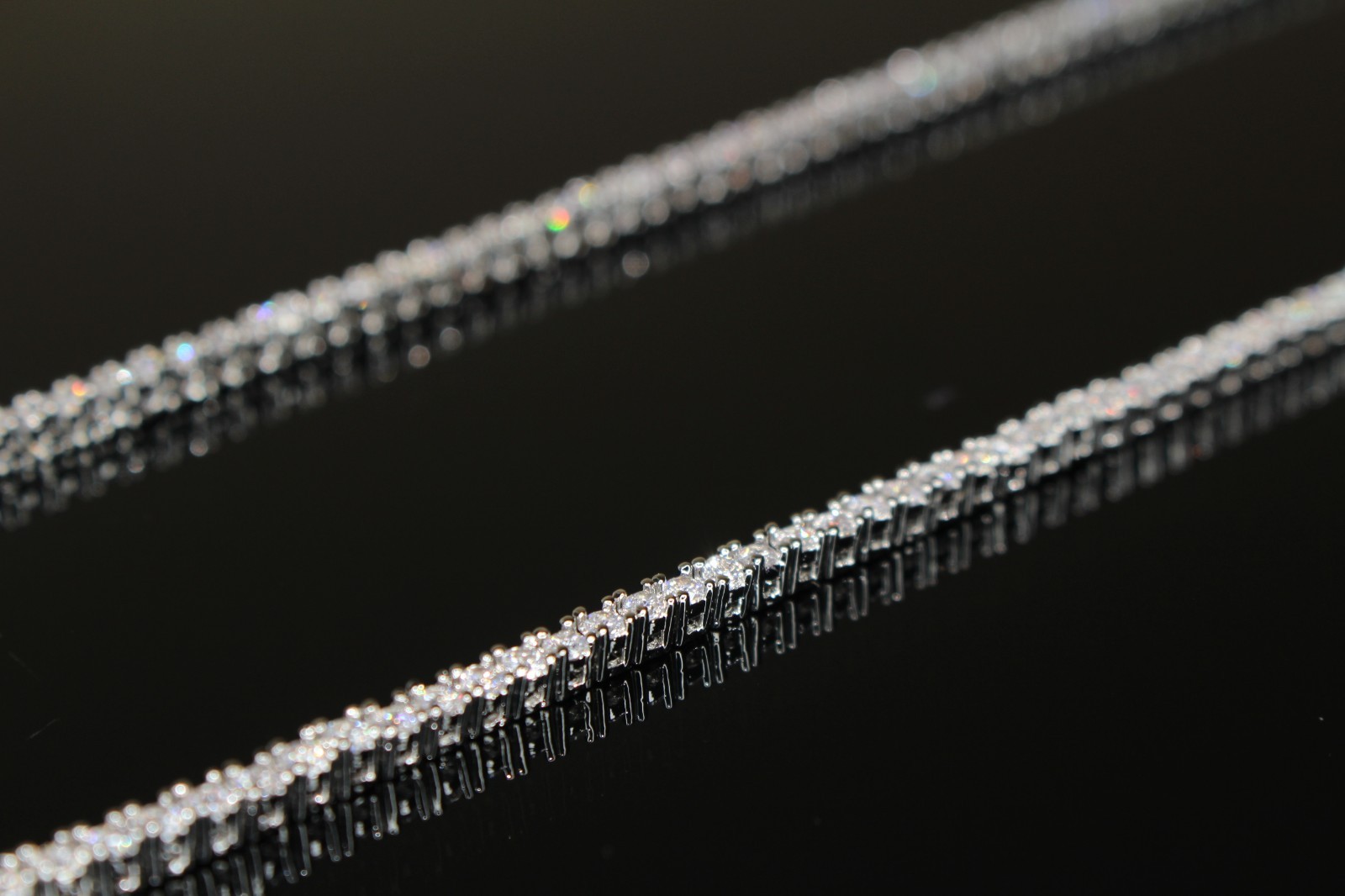 14k STAMPED 2mm Tennis Chain Necklace 10.6ctw Lab Sim VVS1 Diamonds Heavy 12g+