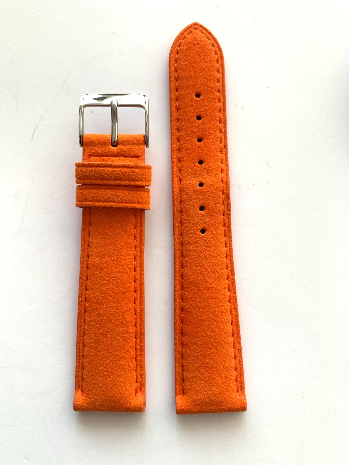 PEBRO ALCANTARA watch strap ORANGE 4 sizes 100% Vegan