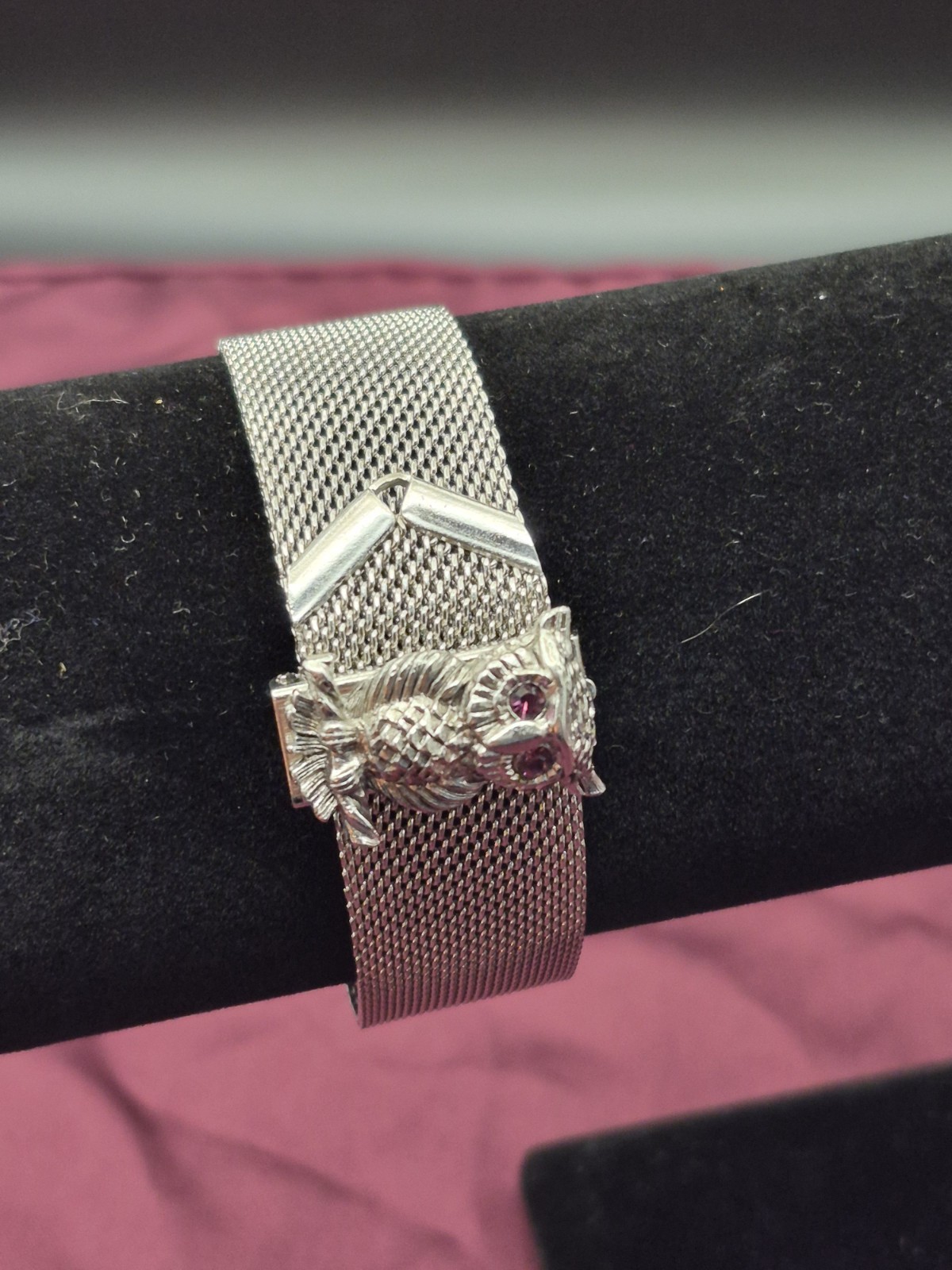 Stainless Mesh Bracelet Owel Theme