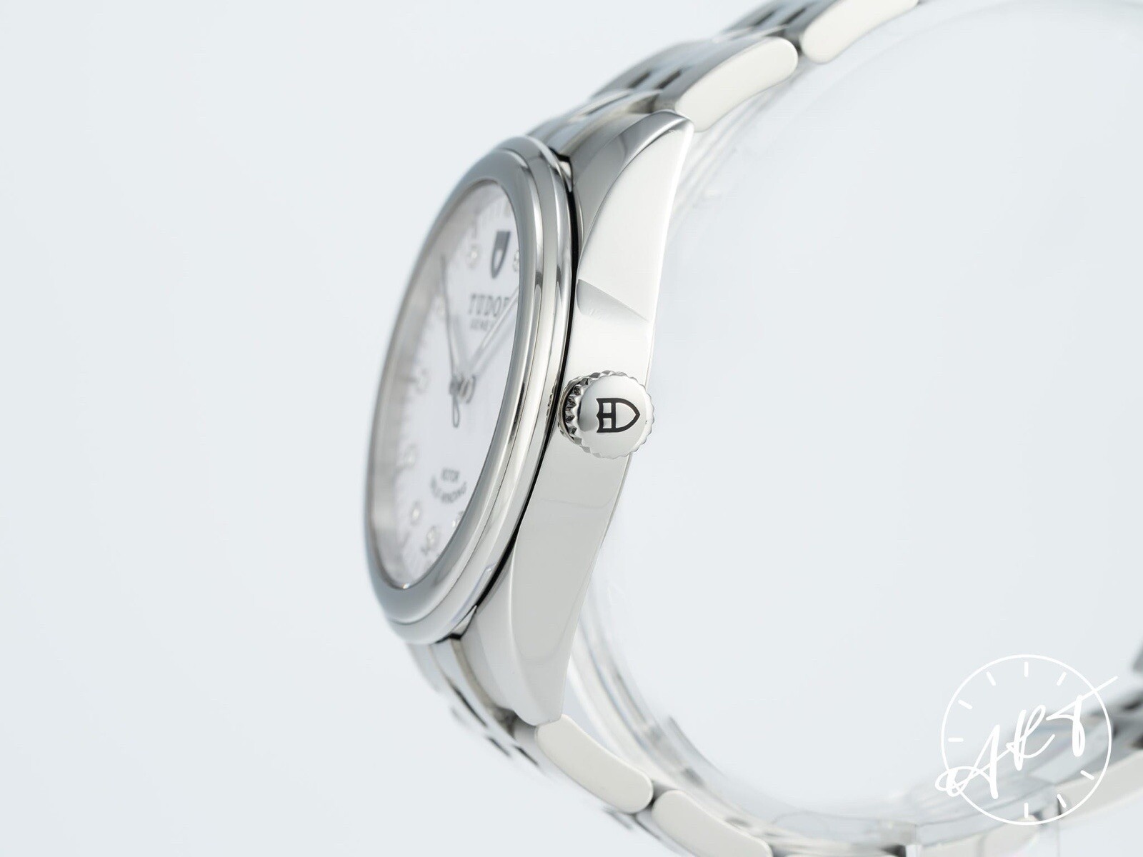 *RARE* Tudor Glamour Date 36 Silver Diamond Dial Auto Watch 55000 w/ B&P