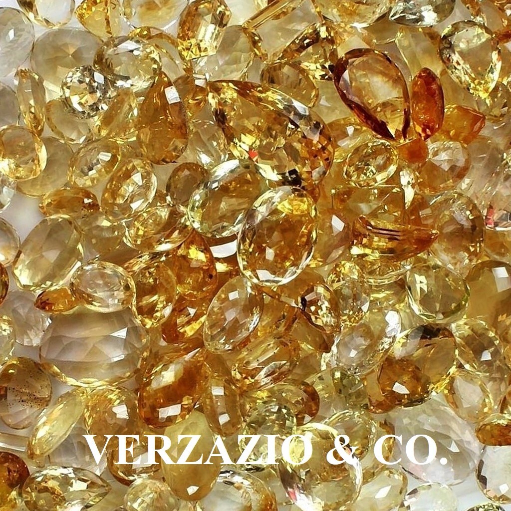LOOSE GEMSTONE 50+ CARAT CITRINE GEM MIXED LOT NATURAL WHOLESALE LOOSE GEMSTONES
