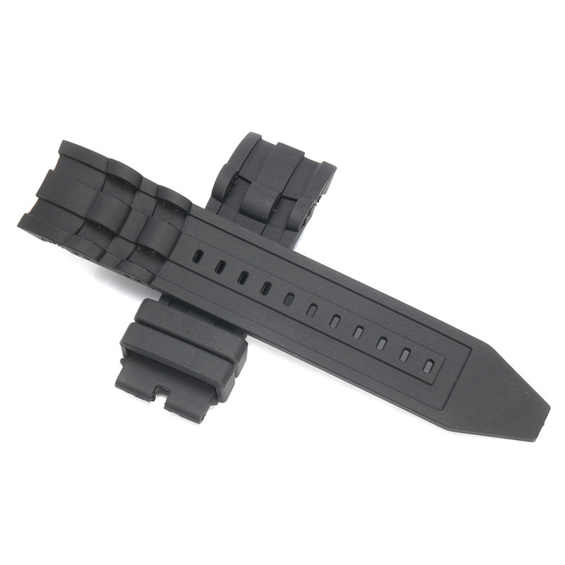 26mm Rubber Black Watch Band Strap For Invicta Pro Diver 6977-6978-6981-6983