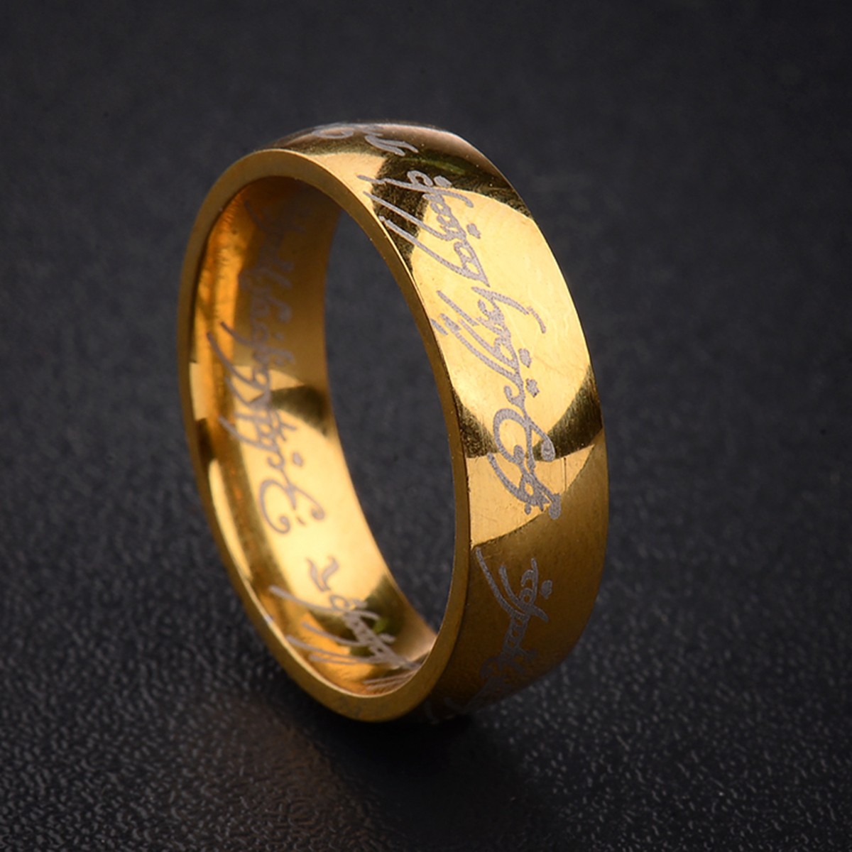 The Lord of the rings Lotr Charm Stainless Steel Fashion Women Men’s Ring Gift
