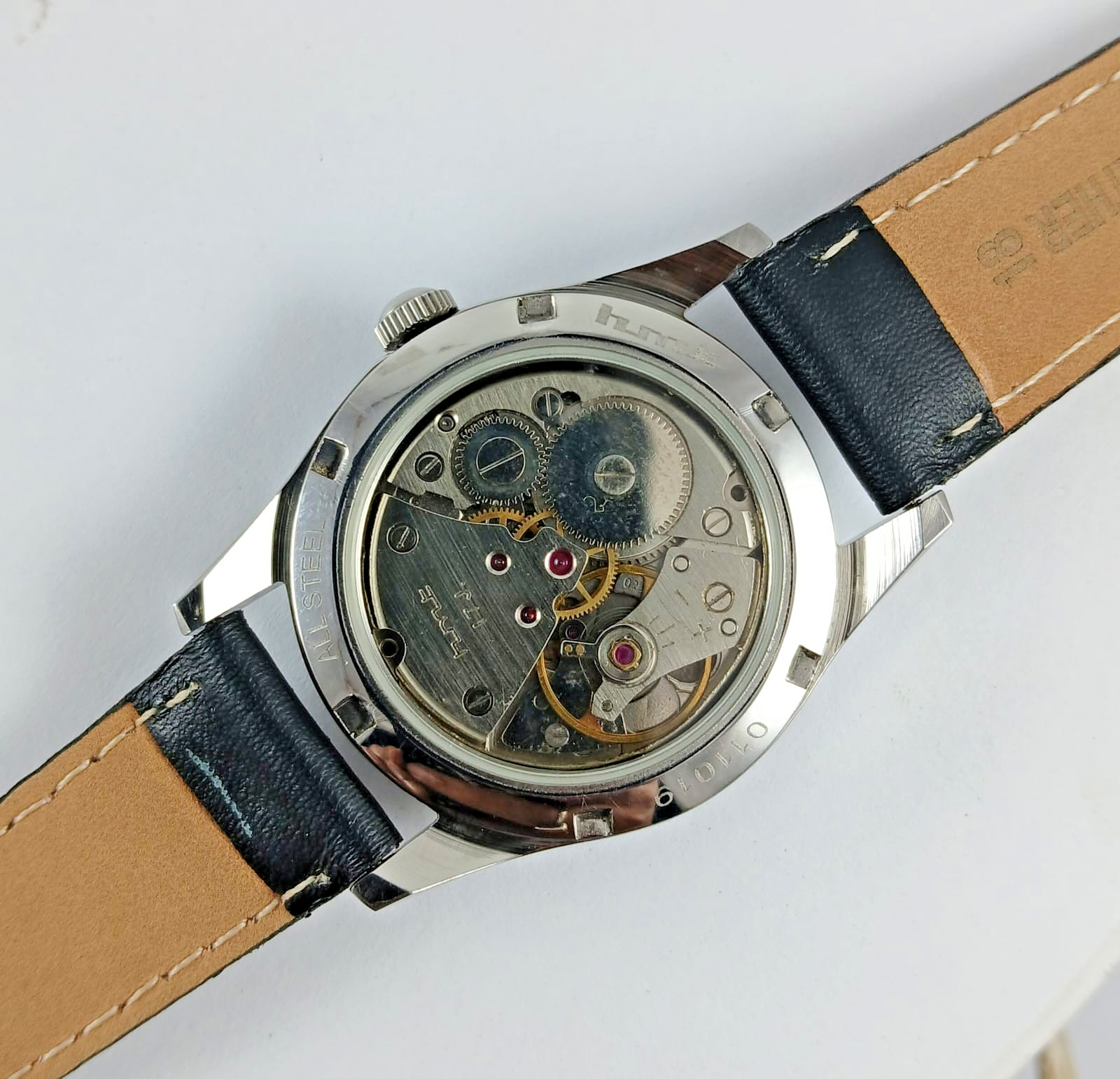 Vintage HMT Pilot Mechanical Wrist Watch – Cream Textured Dial