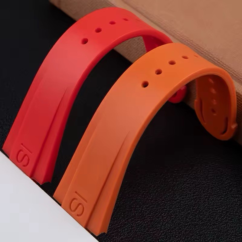 24x12mm MultiColor Rubber Watch Strap Band Fits Oris Aquis 7730 7733 7743 7754