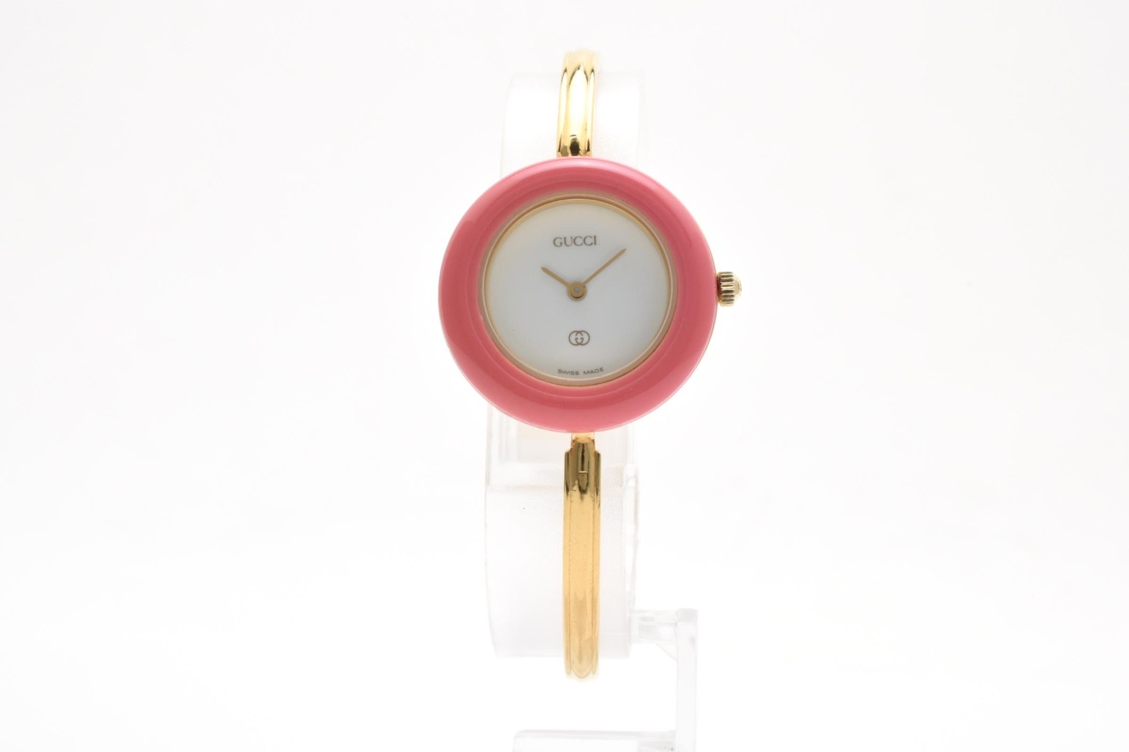 Rare!! GUCCI Change Bezel 11/12.2 1100L Gold Vintage Quartz 12 colors with Box