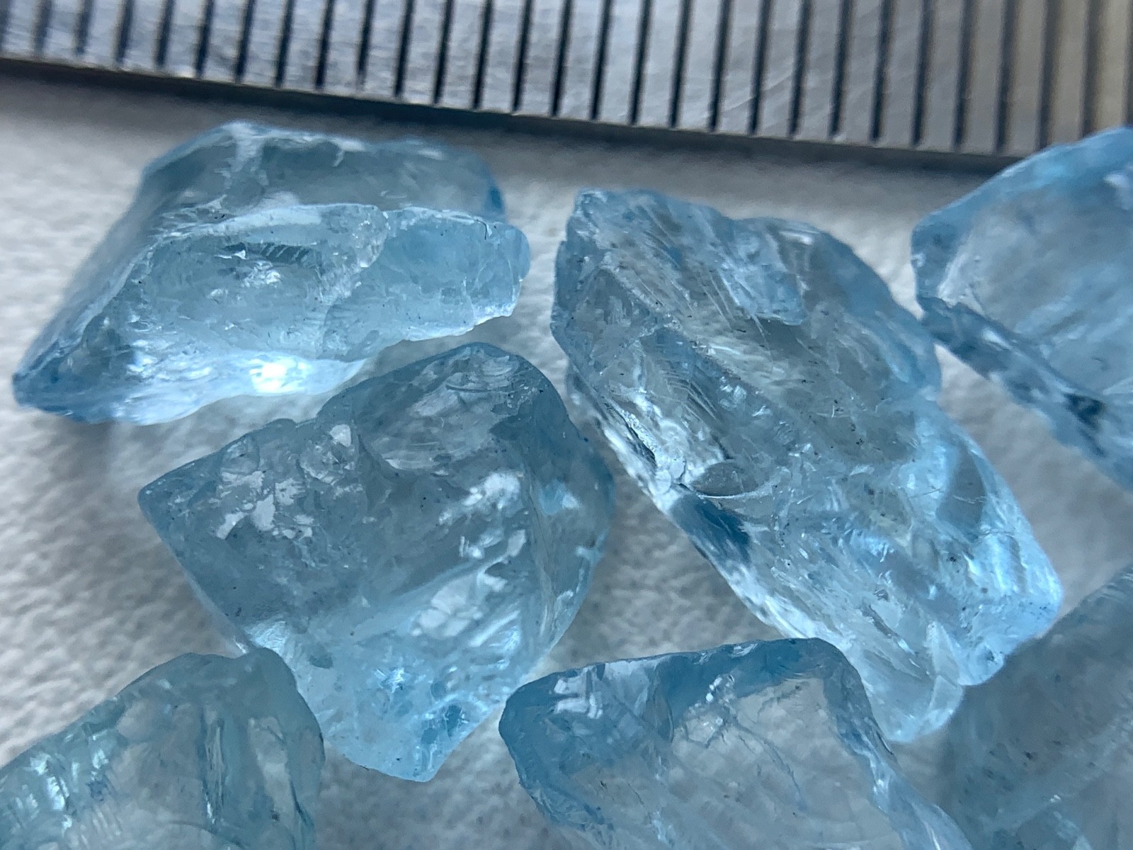 10.60 gram Gorgeous Nice Color Aquamarine lot from Mozambique