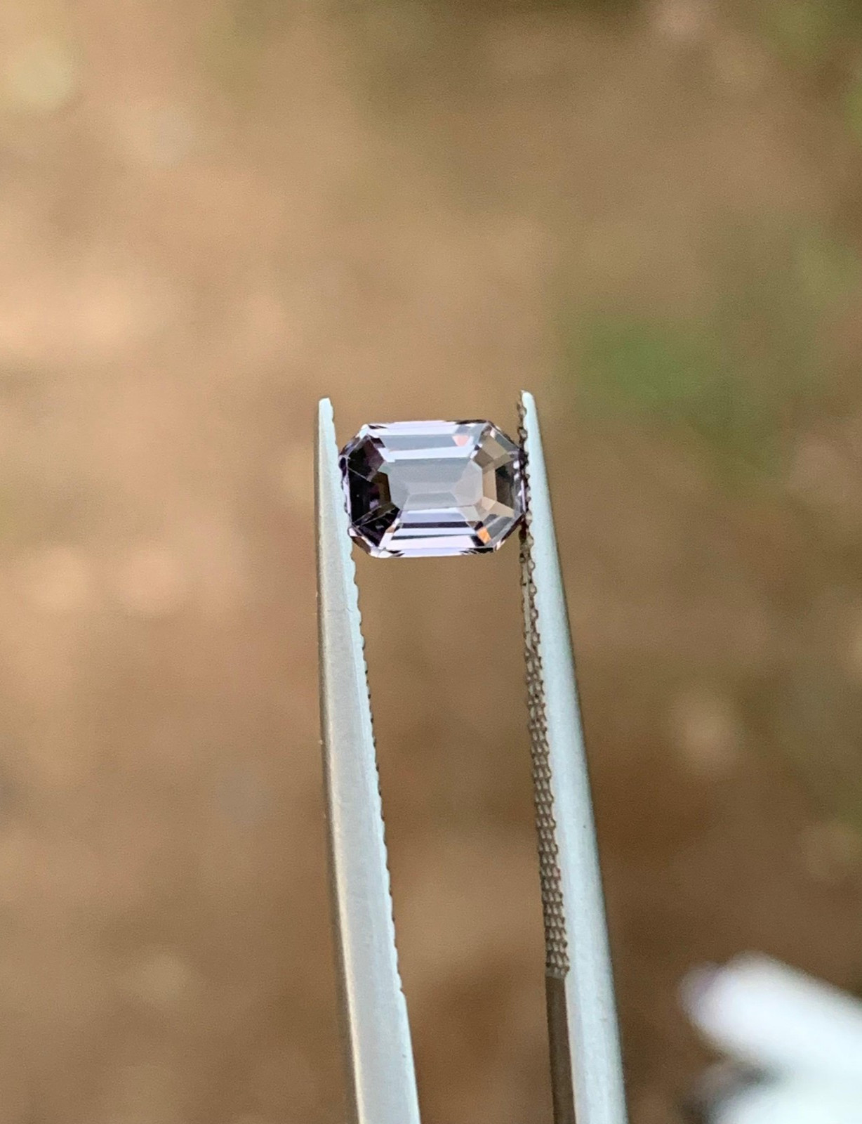 Natural Burma Spinel – 0.870ct Lavander Color – 7mm Emerald Cut – Loose Gemstone