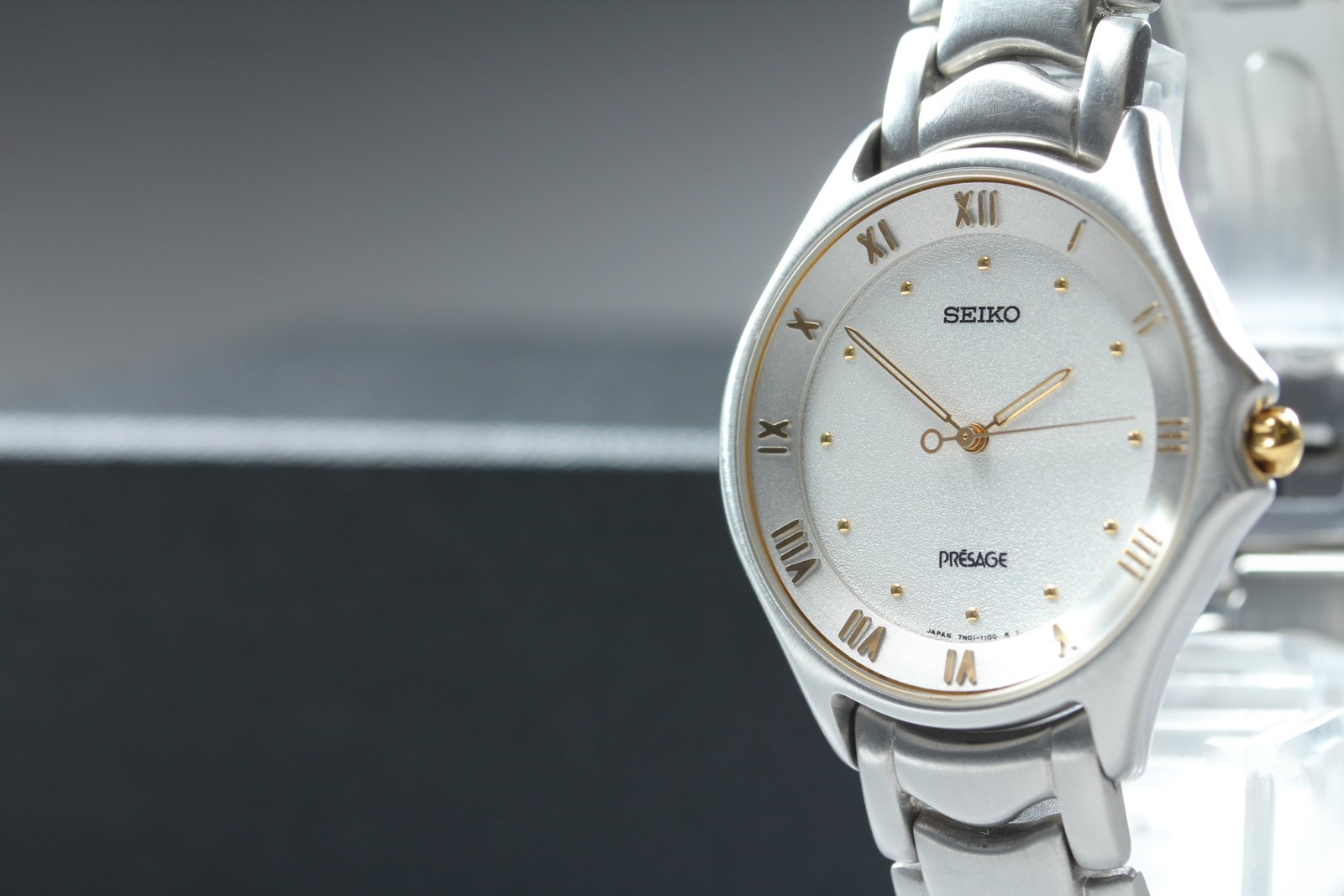 Vintage 1994 Seiko Presage 7N01-6770 SAWC019 White Roman Mens Watch From JAPAN
