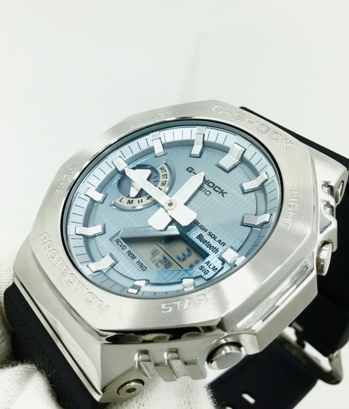 Used Good Condition CASIO G SHOCK GBM 2100A 1A2JF Radio Solar Shock Resistant An