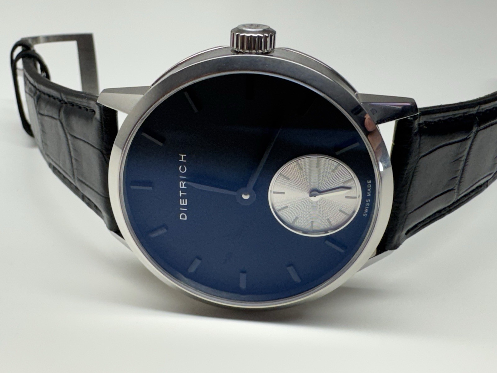 dietrich “night” black dial 17 jewels mechanical swiss made wristwatch $3995